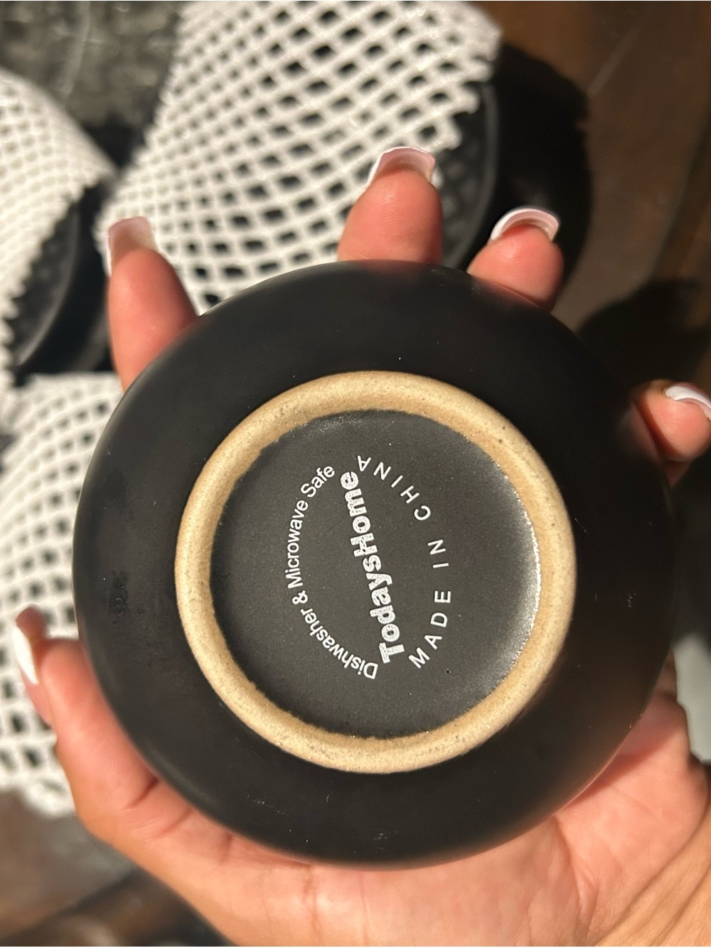 Black Ceramic Accent Bowl